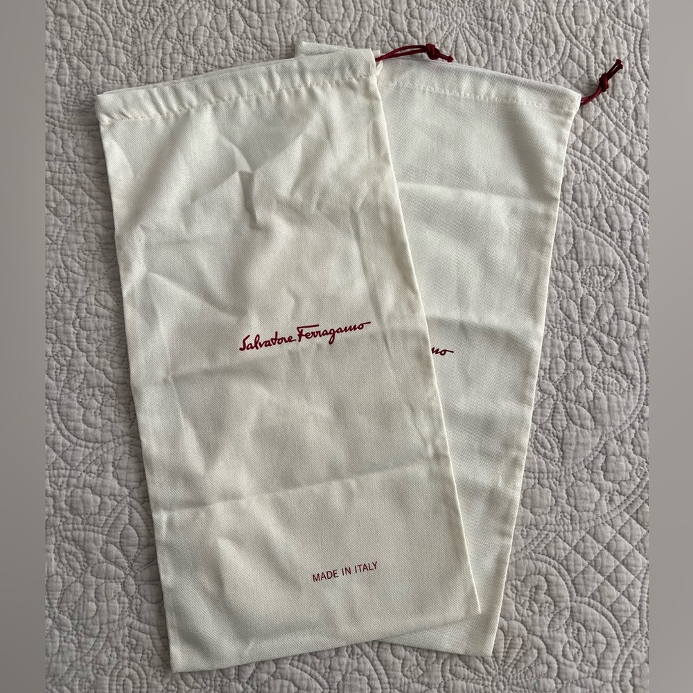 Salvatore Ferragamo White Dust Bags